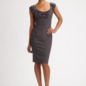 Rebecca Taylor Grey Desk to Date Cap Sleeve Sheath